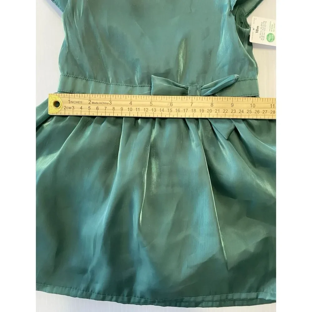 Carter's Just One You Toddler Dress Girl's 18 Months Green Dress w/Diaper Cover